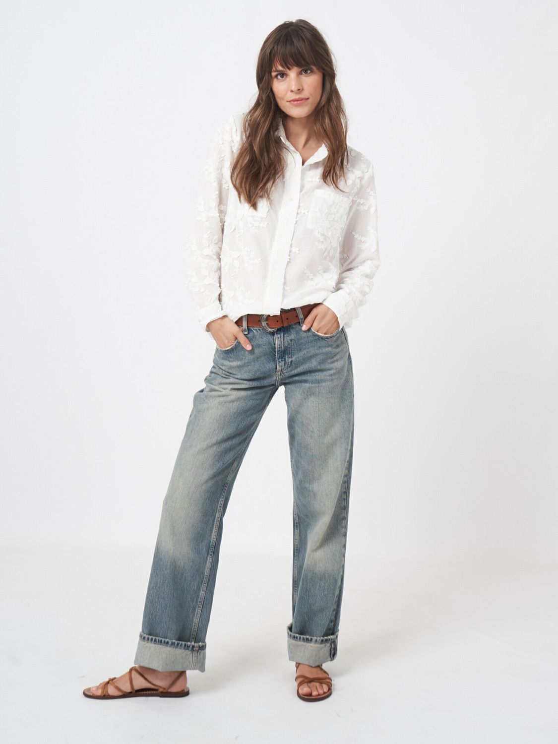 Repeat Textured Blouse 600705.