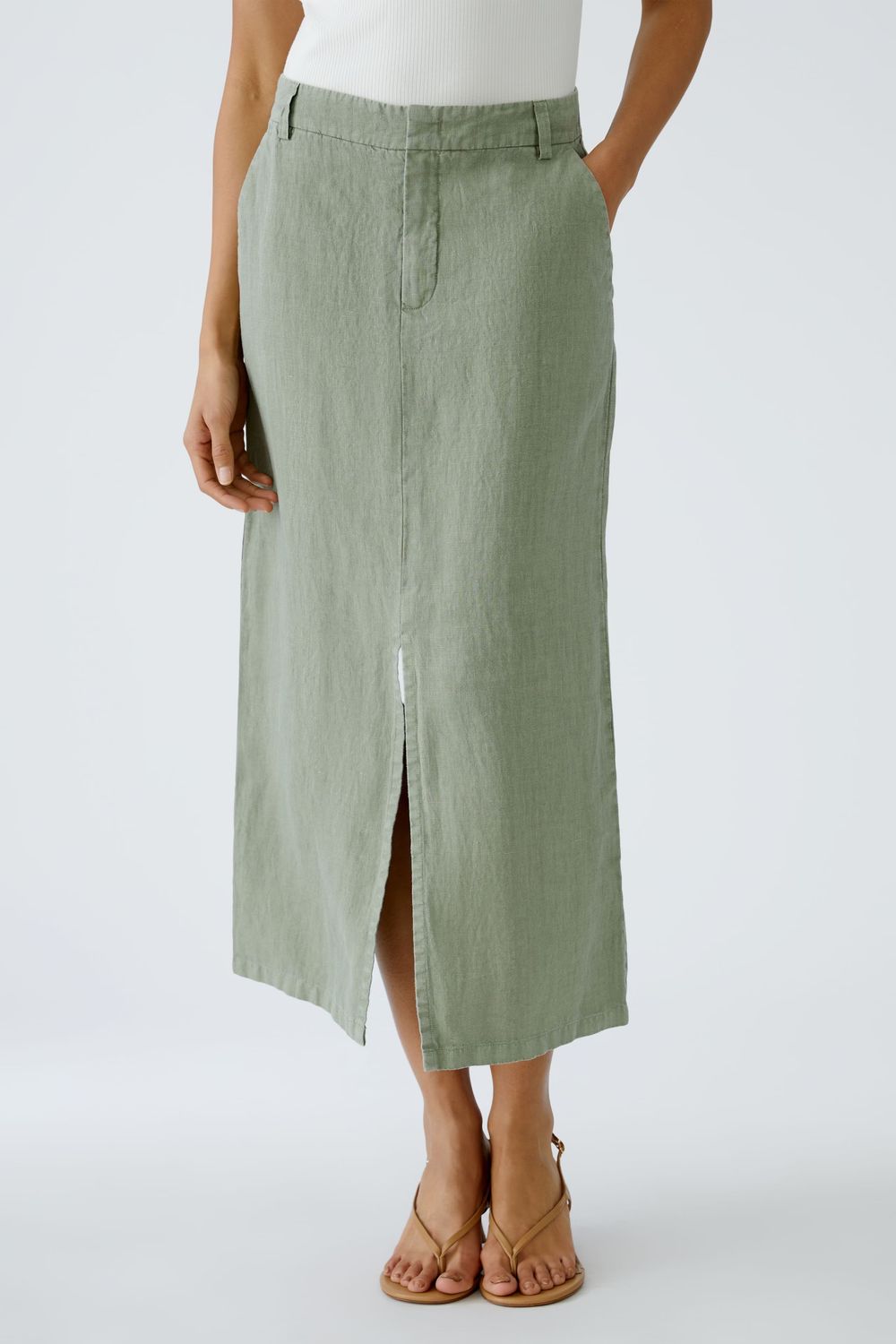 Oui Linen Skirt 92882.