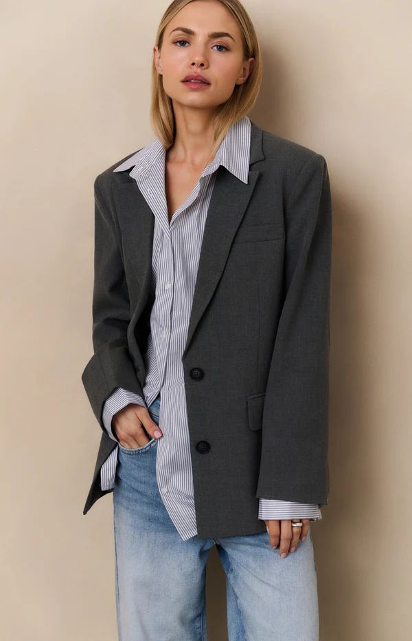 YaYa Oversize Blazer w/Blouse.