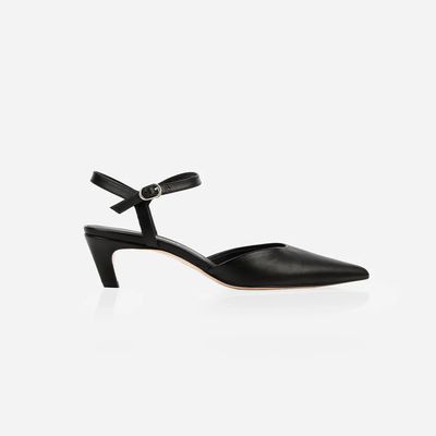 Poppy Barley Claire Kitten Heel - Black