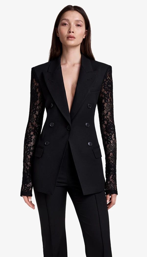 Smythe Not   a DB Blazer Lace Sleeve