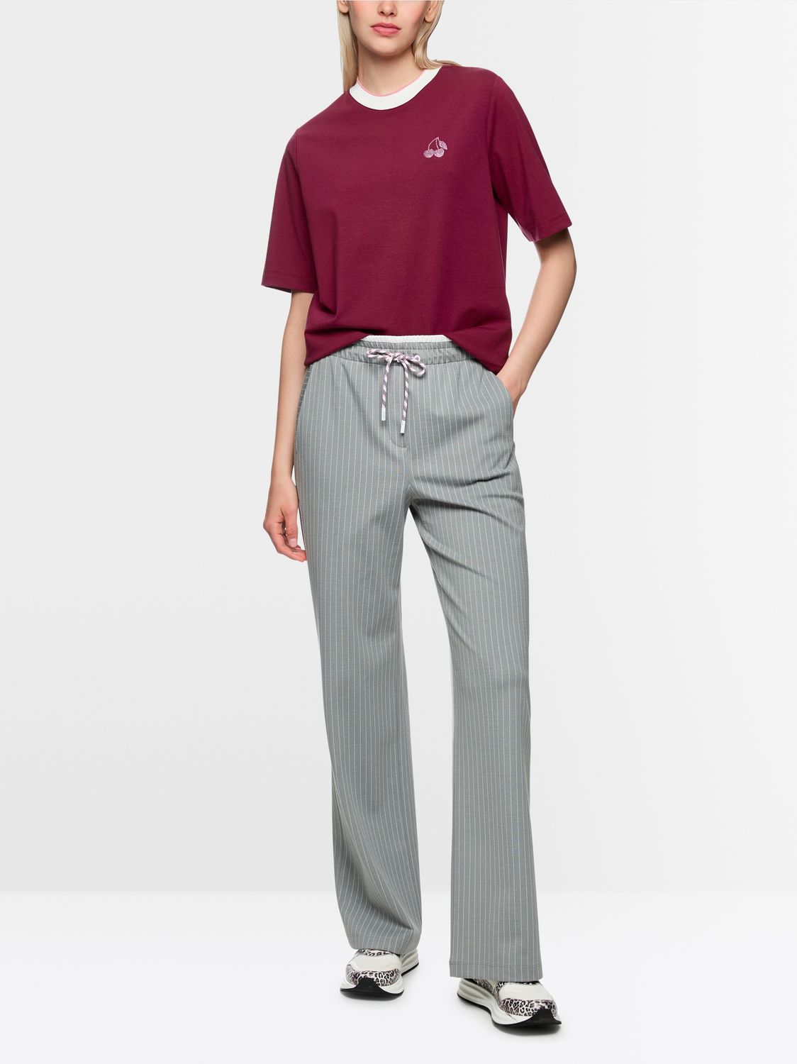 Marc Cain Cherry Tee - Burgundy