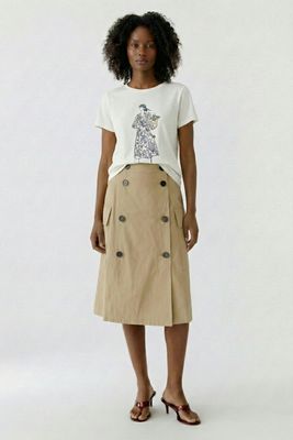 OUI Button Skirt 96650