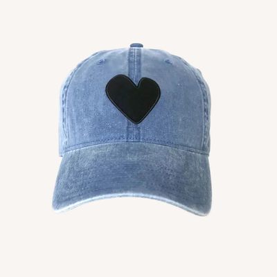 Kerri Rosenthal Denim Heart Hat