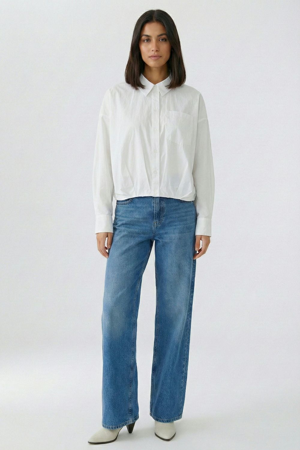 OUI Tuck Blouse 96727