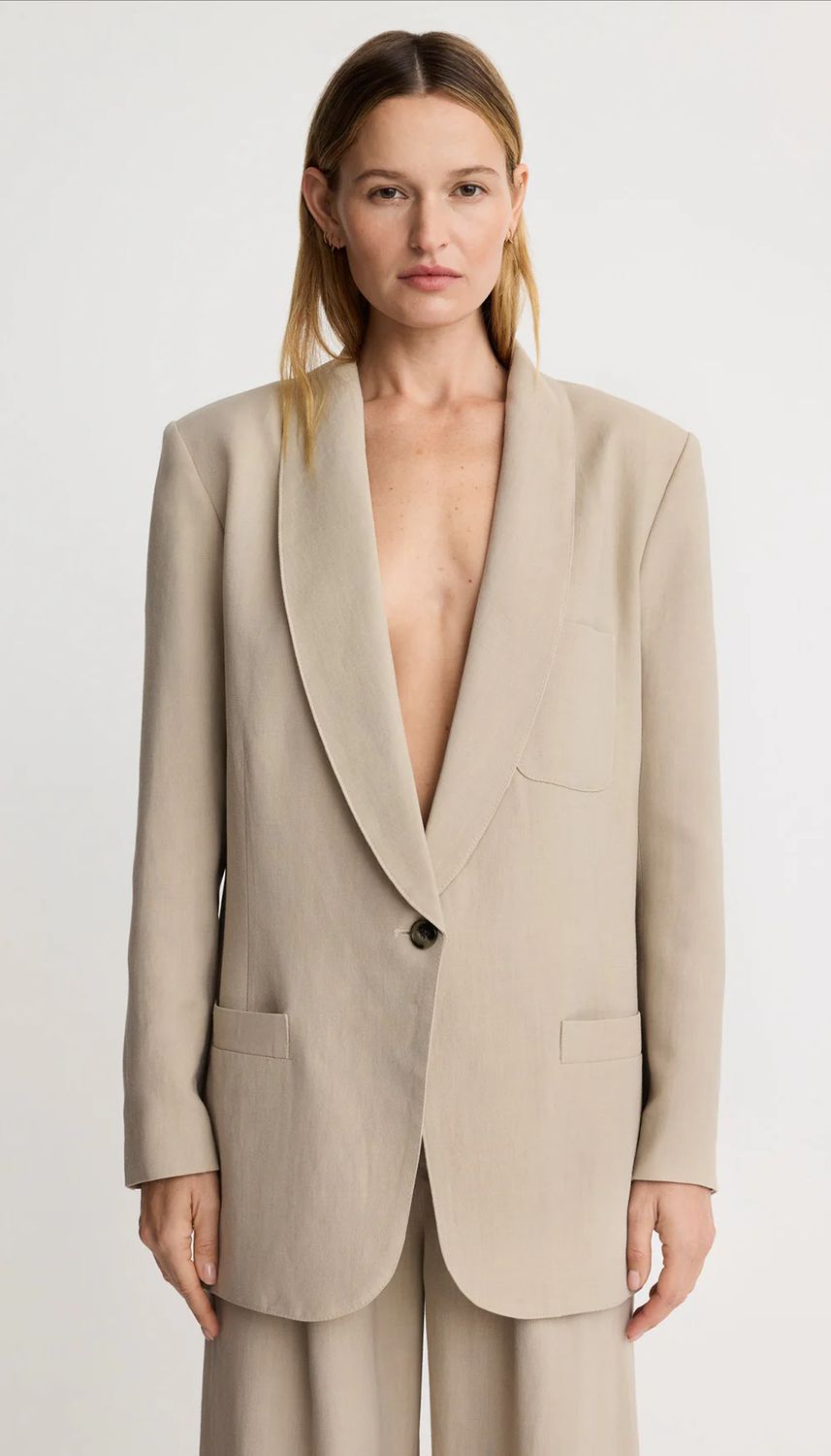 Smythe Shawl Collar Oversized Blazer