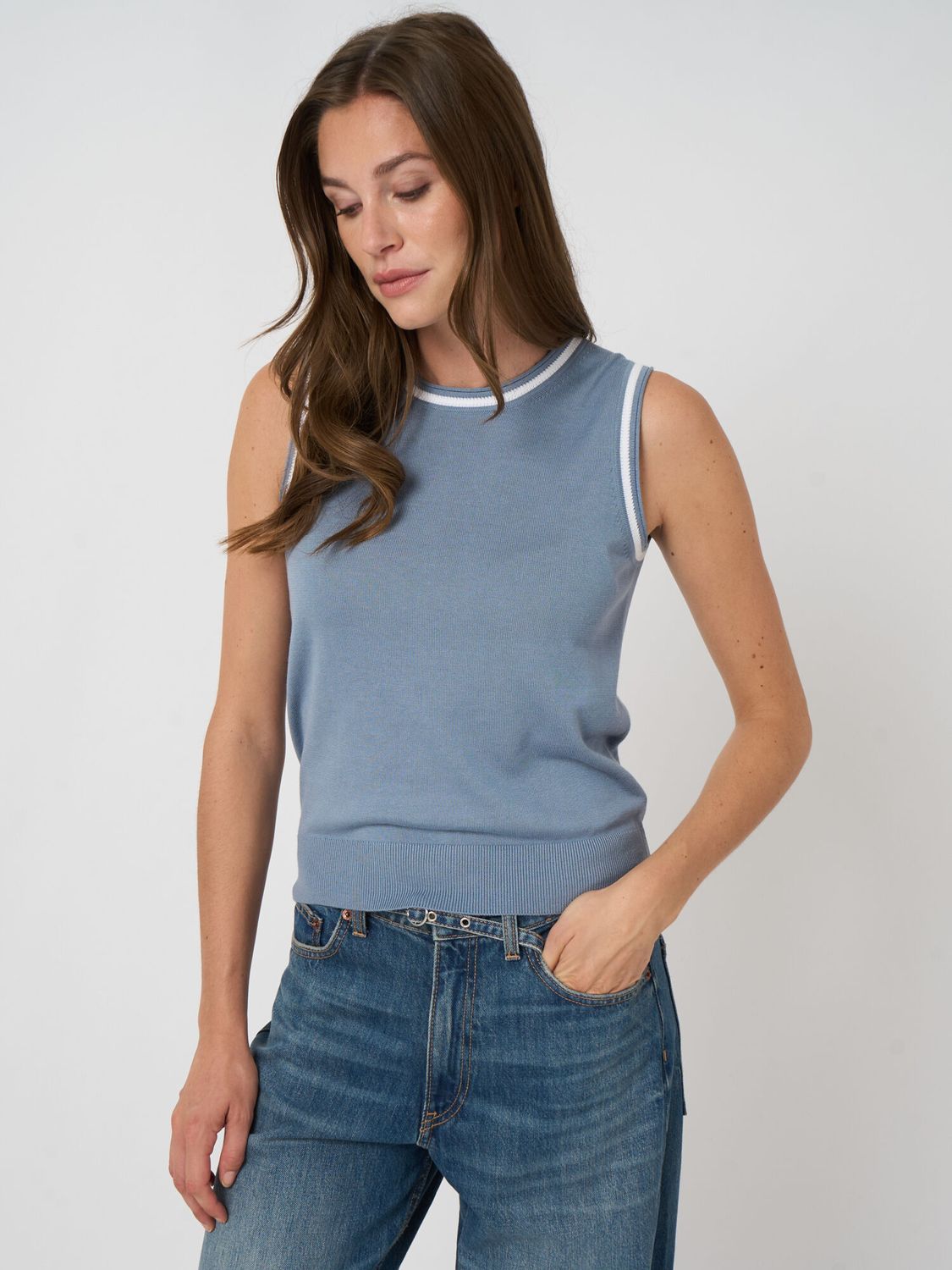 Repeat Crew Tank 401125