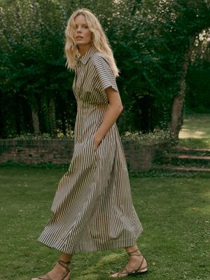 Repeat Stripe Dress 600738