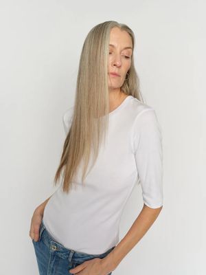 Mos Mosh Mali 3/4 Sleeve Tee - White