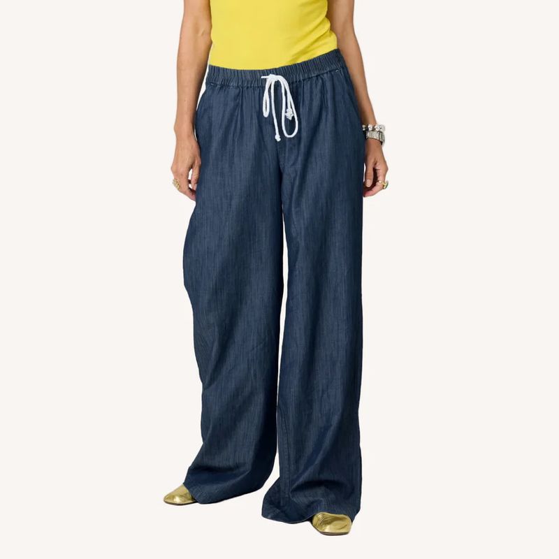 Kerri Rosenthal Palazzo Denim Pant