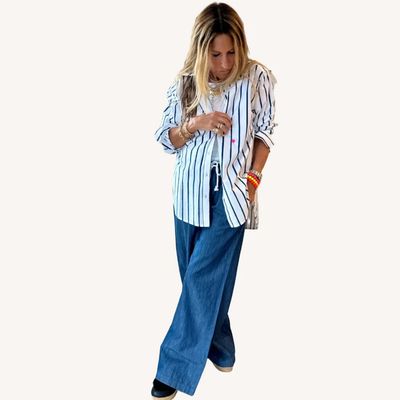 Kerri Rosenthal Mia Mr. Sharpie Stripe Blouse