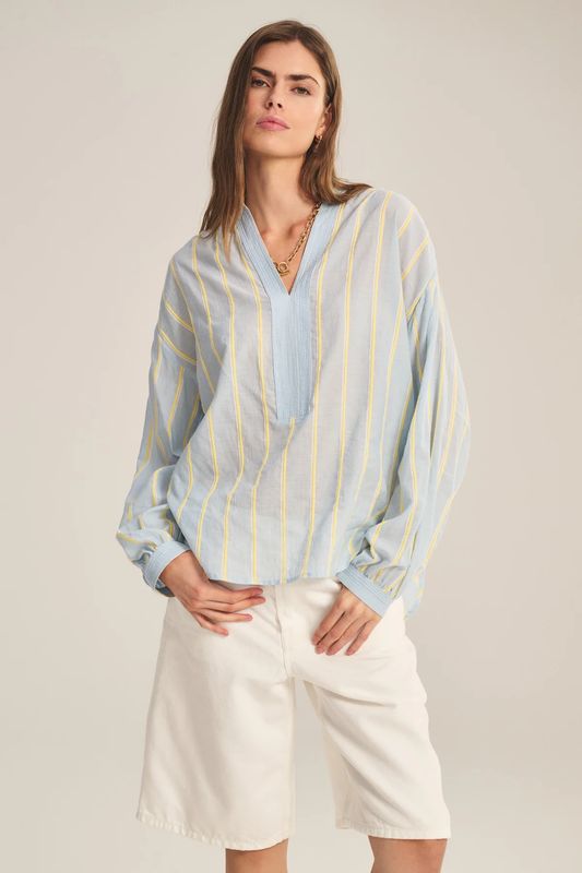 Velvet Analyn Striped Blouse
