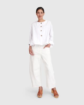 Alembika SP700W Barrel Jeans White