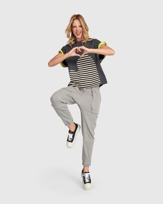 Alembika UT111 Stripe Heart Top