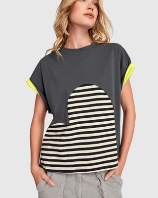 Alembika UT111 Stripe Heart Top