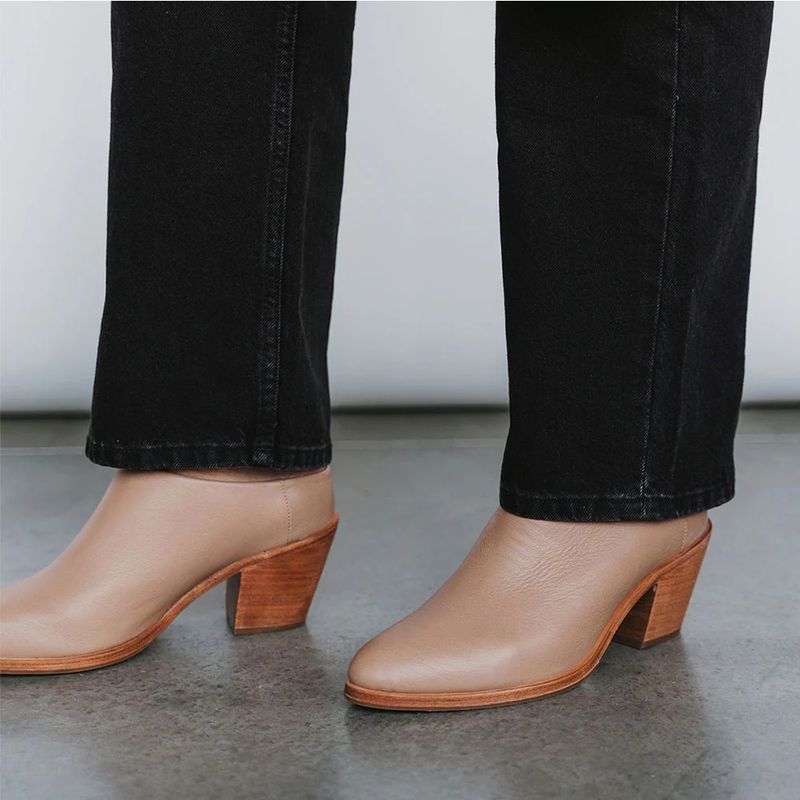 Poppy Barley Heeled Mule