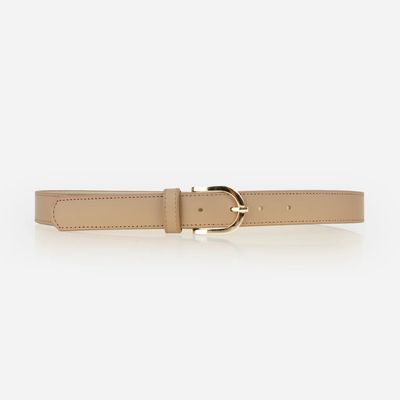 Poppy Barley Accent Belt Biscotti/Gold