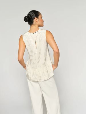 Mos Mosh MIxo Leaf Jacq Top  178350