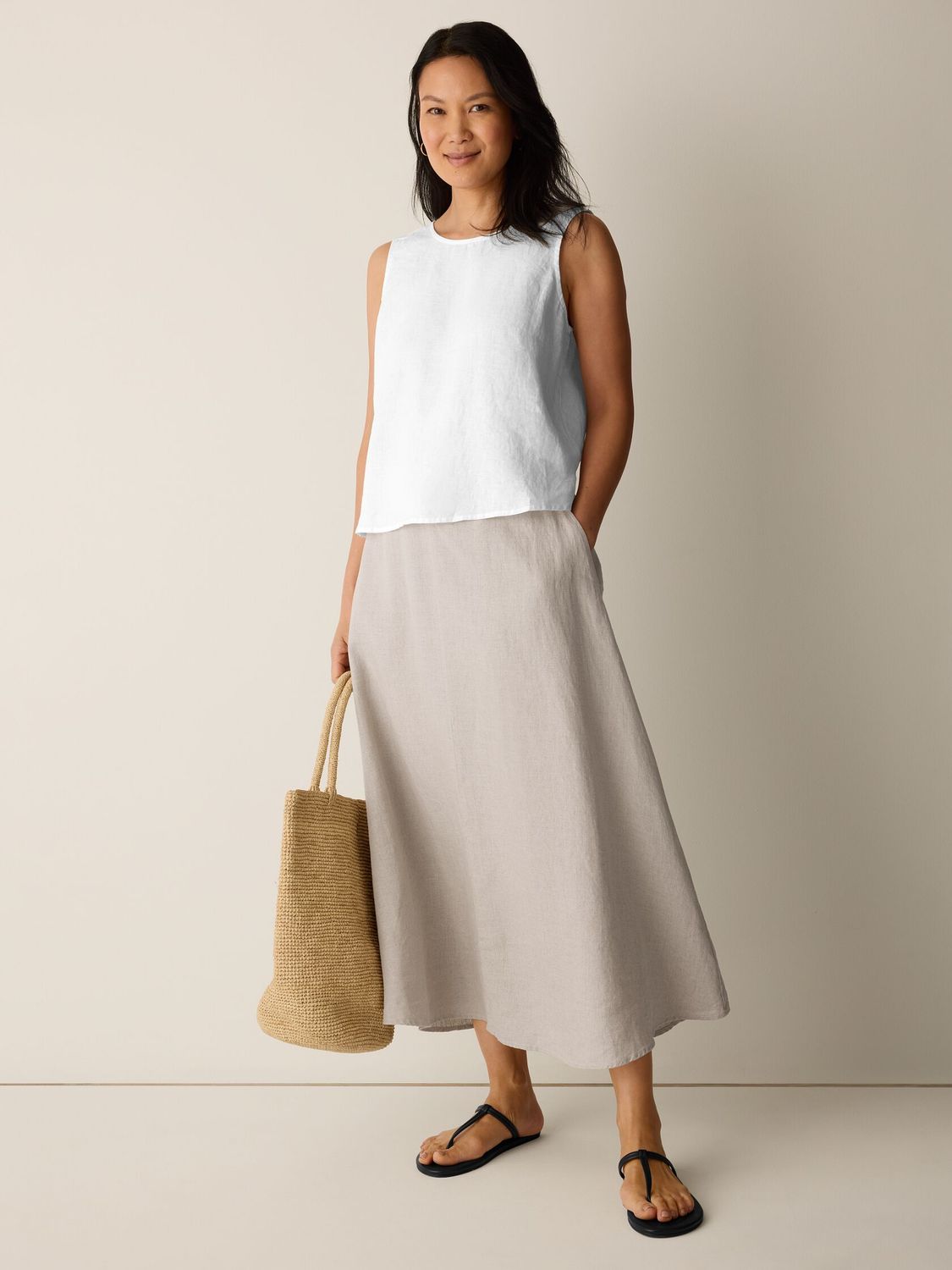 Eileen Fisher Linen Skirt S6RiiS4421