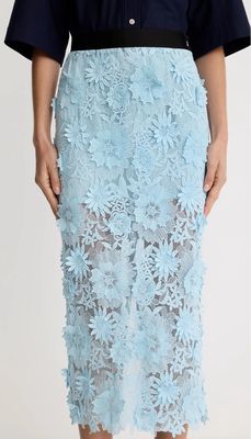 Smythe Appliqué Pencil Skirt