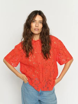 Mos Mosh Lia River SS Lace Shirt 177140