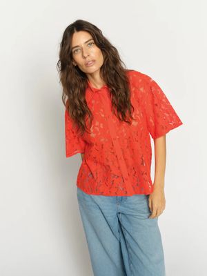Mos Mosh Lia River SS Lace Shirt 177140
