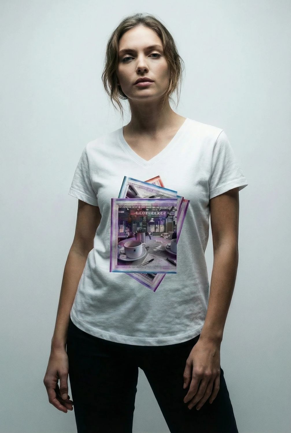 Suzi Roher Viv I Love Coffee Vneck