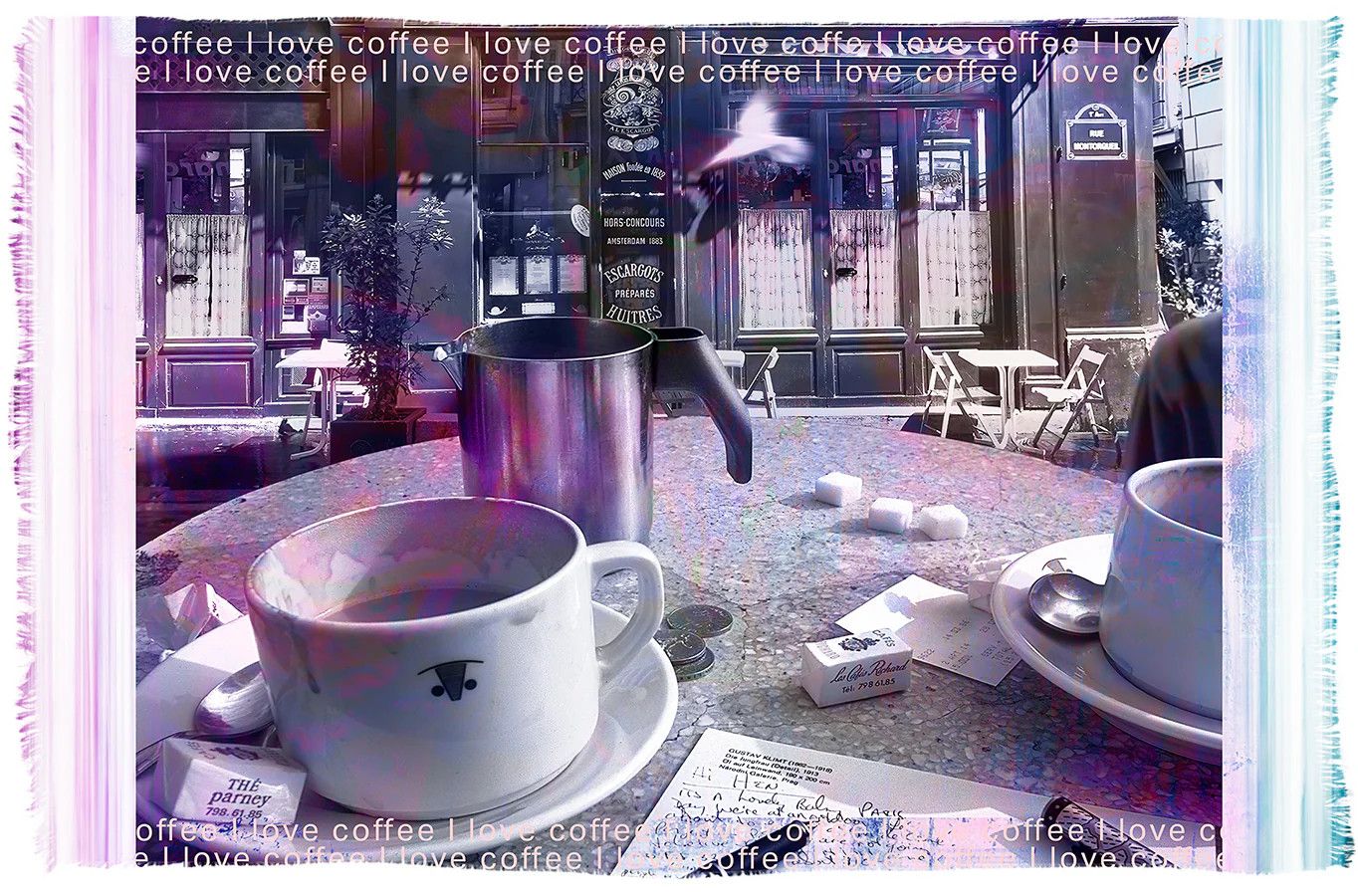 Suzi Roher Lily Small I Love Coffee Scarf