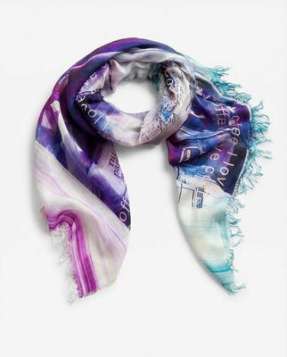 Suzi Roher Lily Small I Love Coffee Scarf