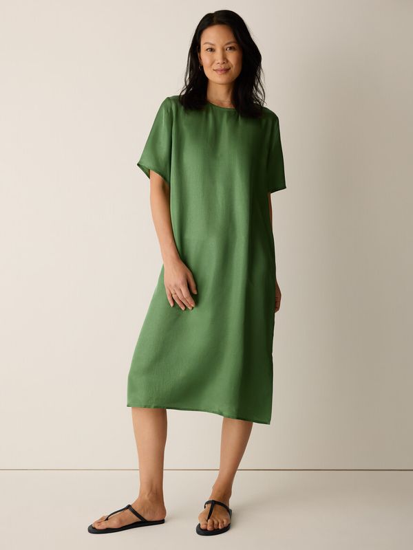 Eileen Fisher Satin Tee Dress S6SVYD5433M
