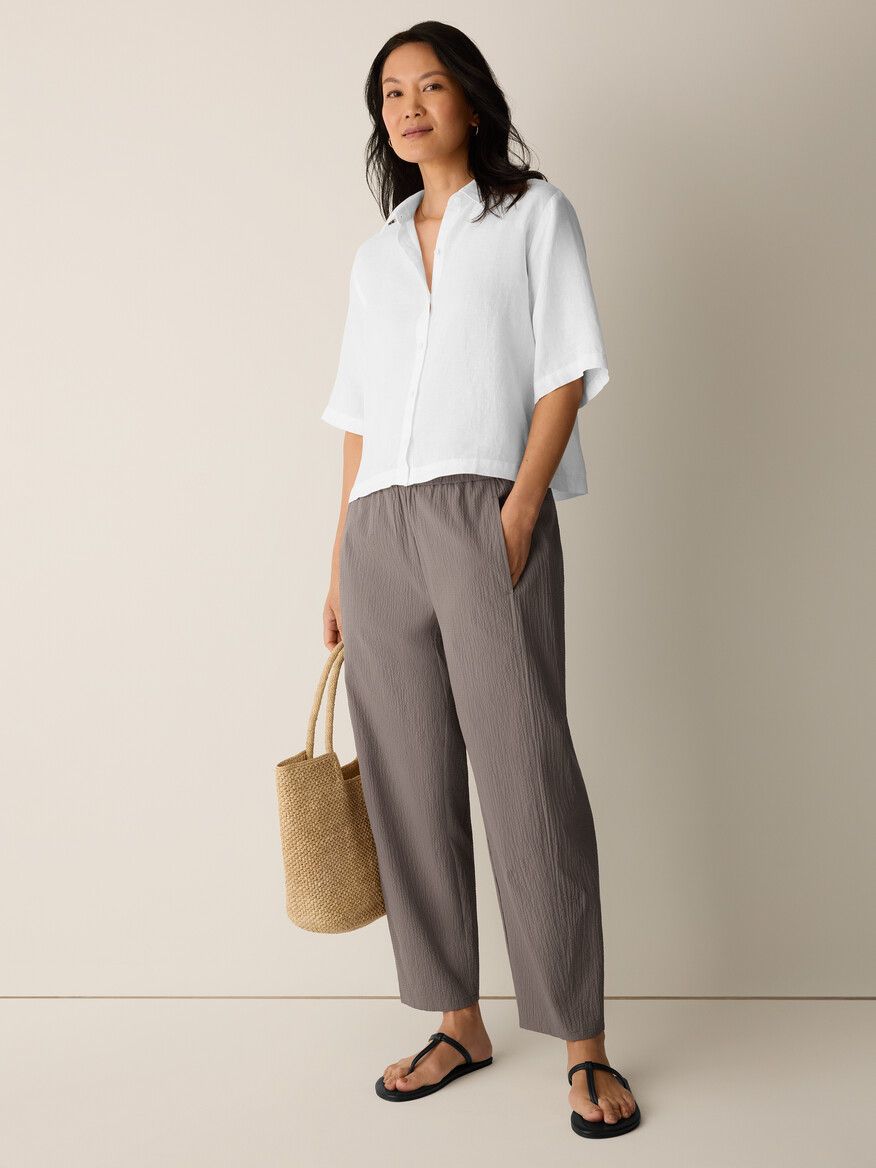 Eileen Fisher Textured Lantern Pant S6JRDP4366