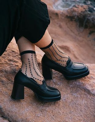 Eustache Crescent Dunes Dot Socks