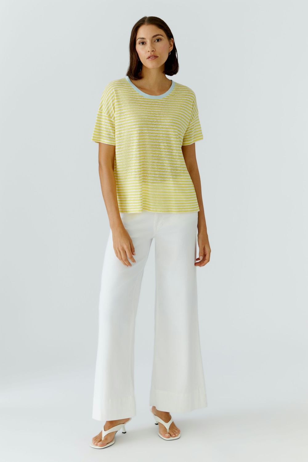 OUI Linen Stripe Tee 97373