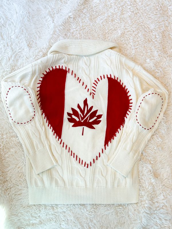 Kerri Rosenthal Canadian Heart Cardigan 4359