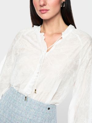 Marc Cain Ruffle Top AC51.24 W38
