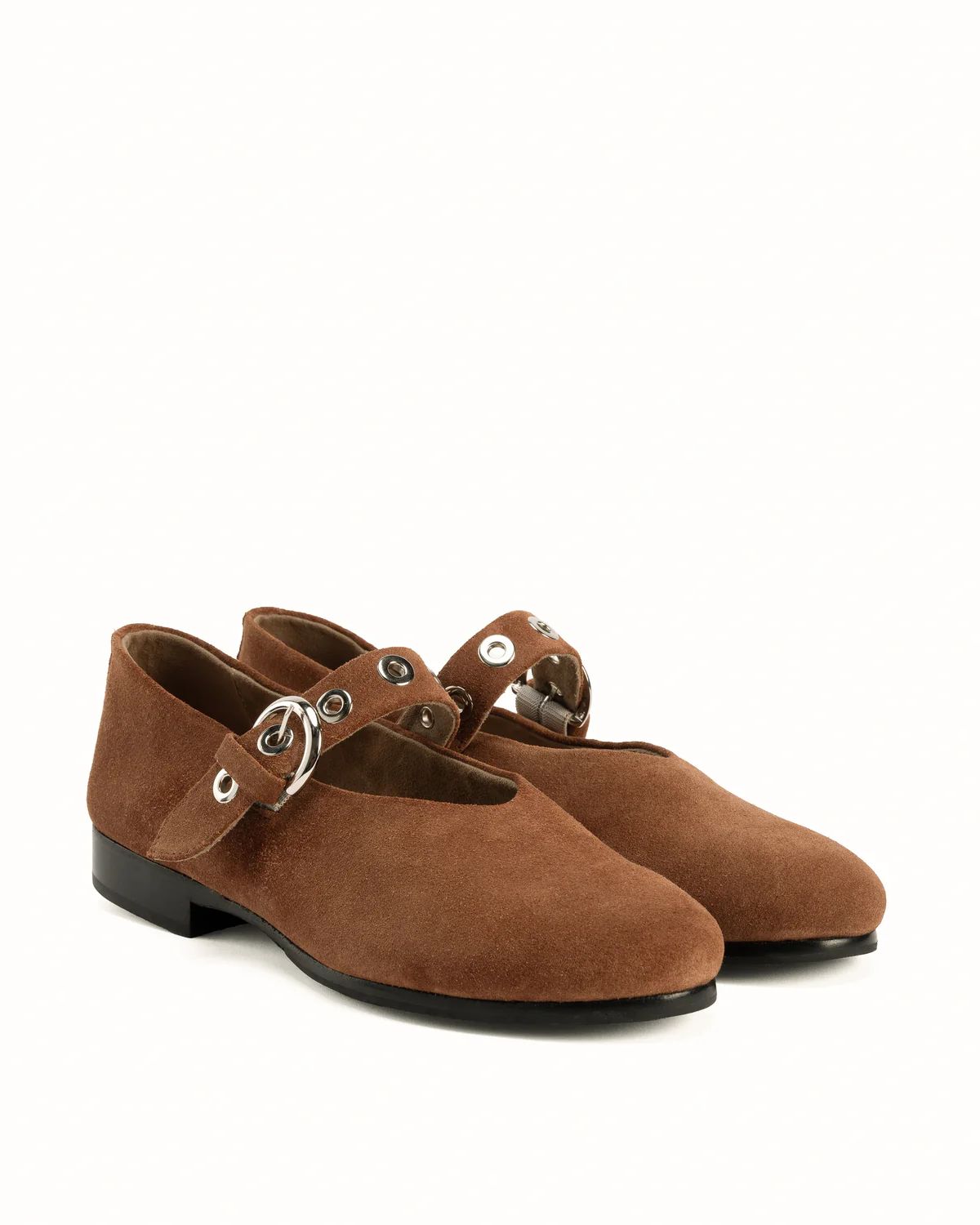 Poppy Barley Capsule BLVD Mary Jane Hazelnut Suede