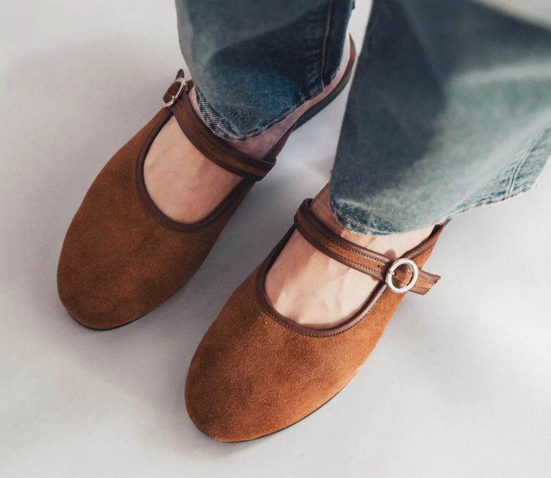 Poppy Barley Capsule Modern Day Mule Hazelnut Suede