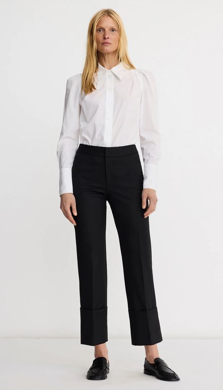 Smythe Berlin Cropped Straight Leg Pant - Black