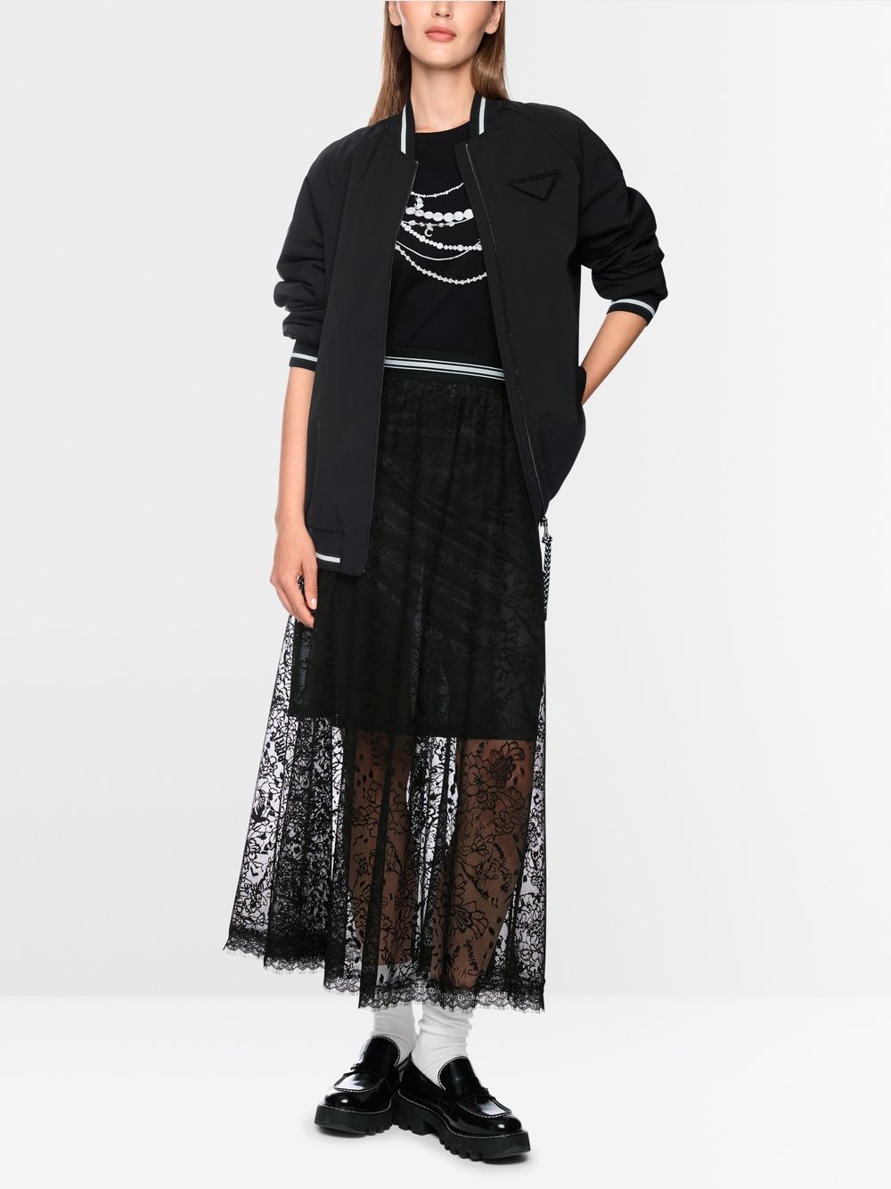 Marc Cain Lace Skirt BS71.10 J38