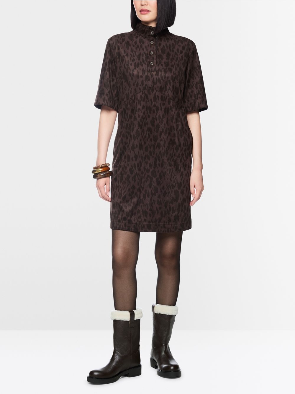 Marc Cain Button Tee Dress BS21.34 J43