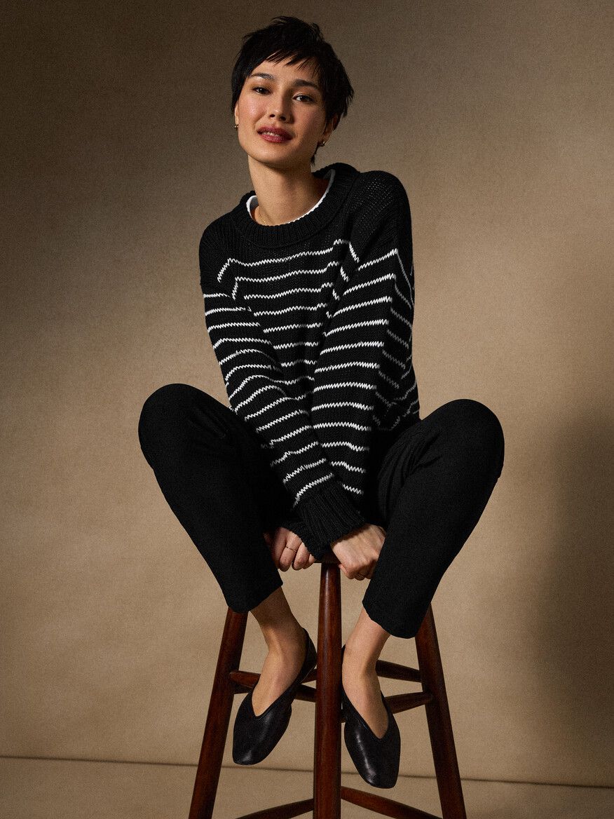 Eileen Fisher Stripe Sweater AUSW6291