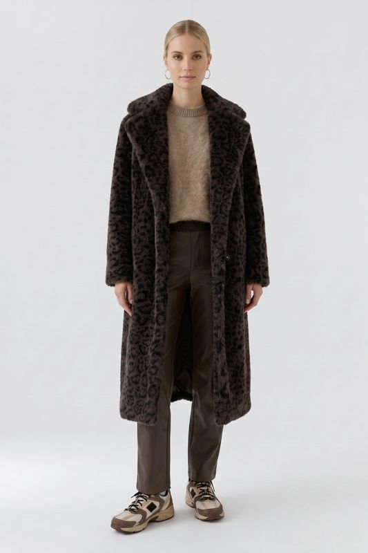 OUI 98937 Faux Fur Coat