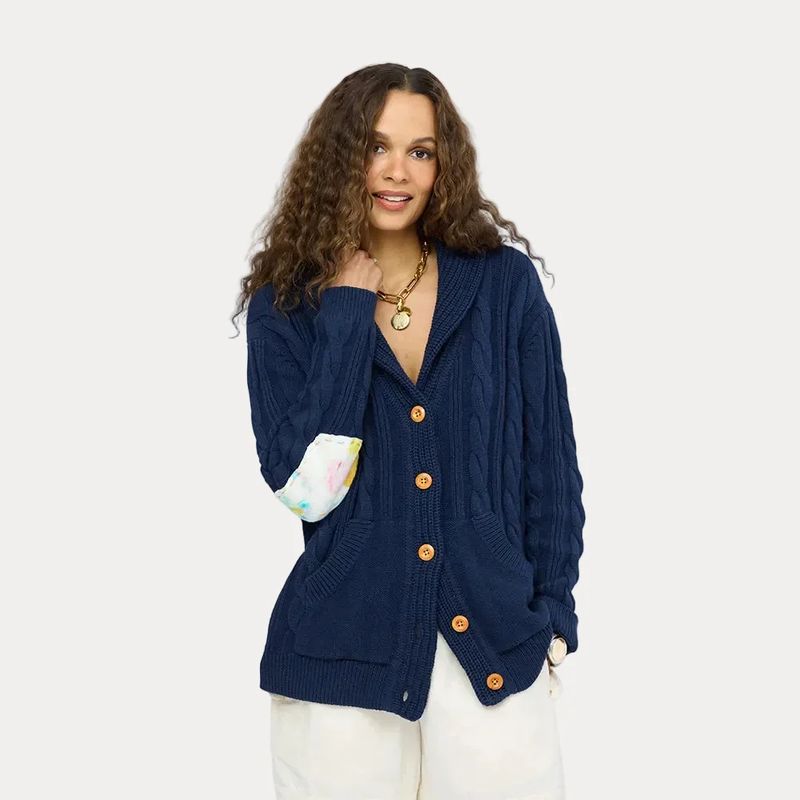 Kerri Rosenthal Helen Studio Cardigan IndigoBlue