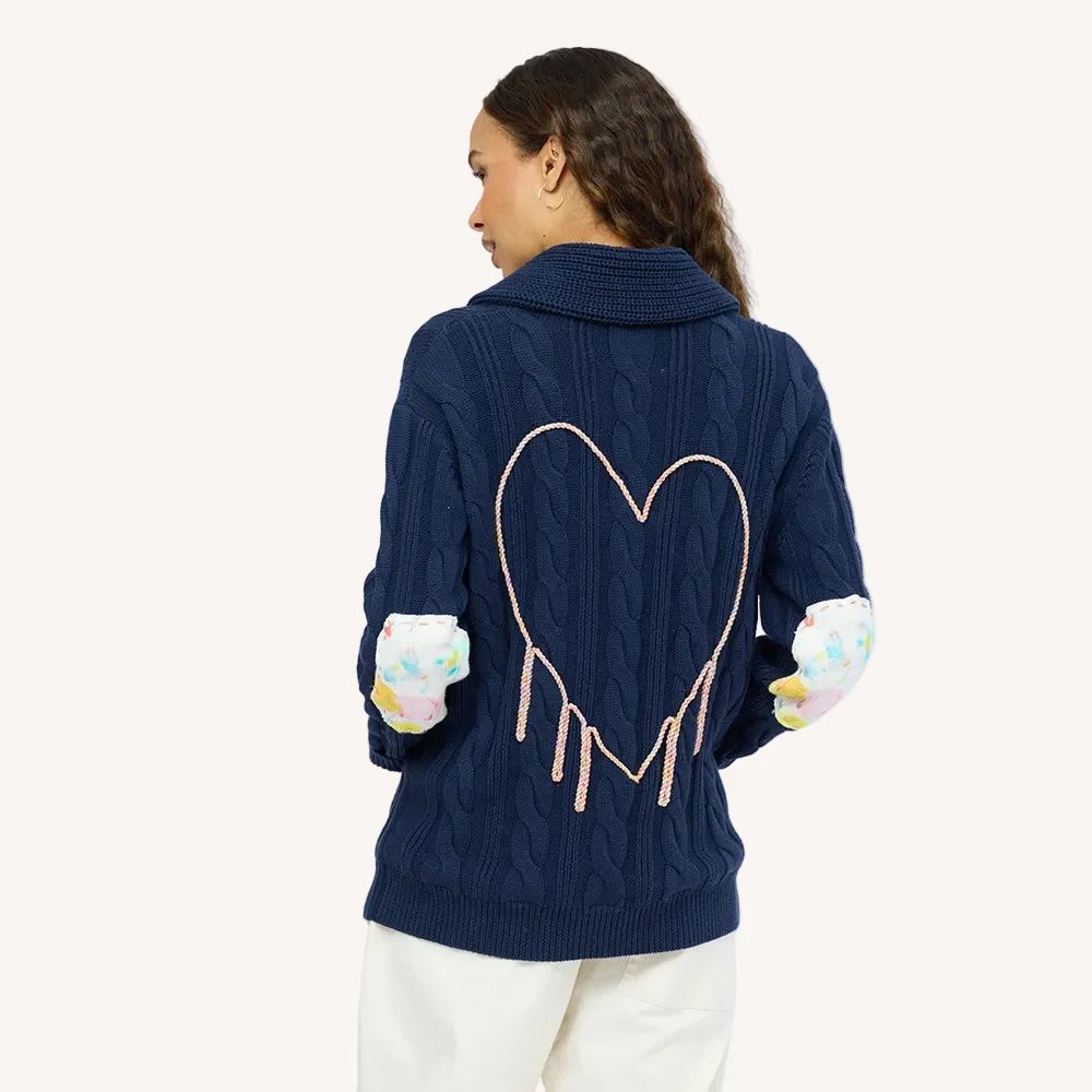 Kerri Rosenthal Helen Studio Cardigan IndigoBlue