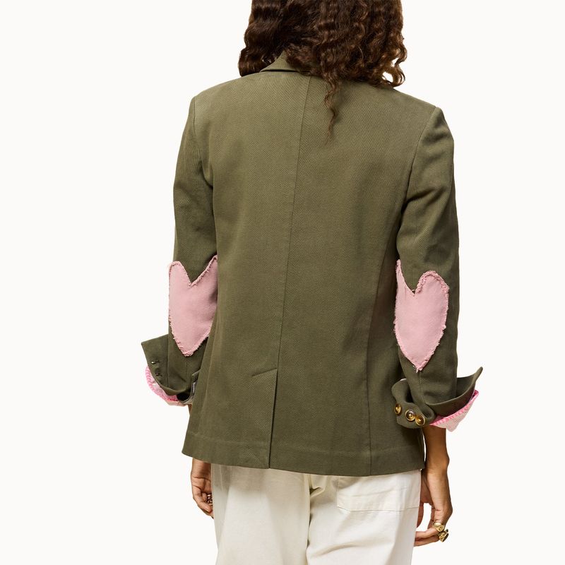 Kerri Rosenthal Workday Love Blazer ArmyGreen