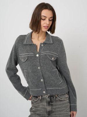 Repeat 200285 Wool Cardigan