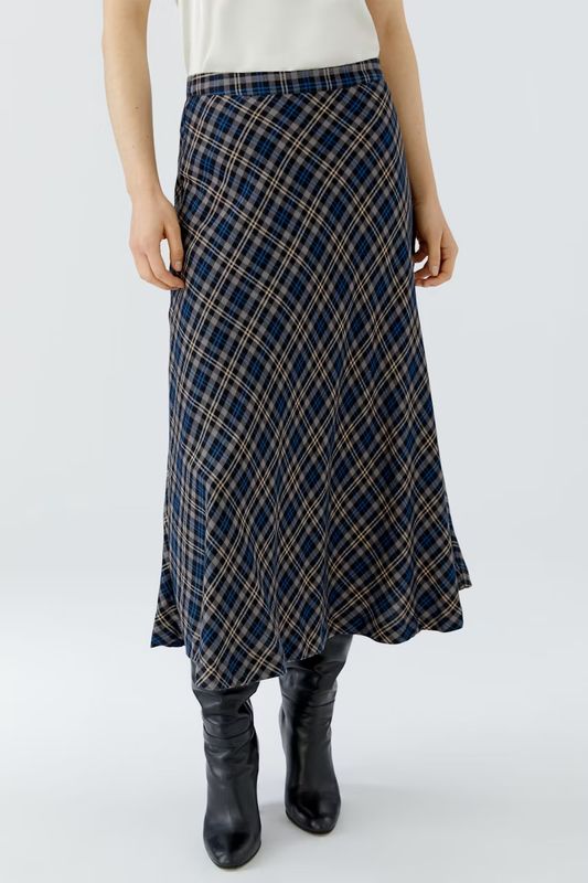 Oui Plaid Skirt 99160