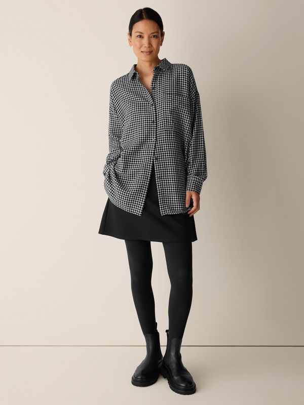 Eileen Fisher Check Shirt F6UEFT6217 Black
