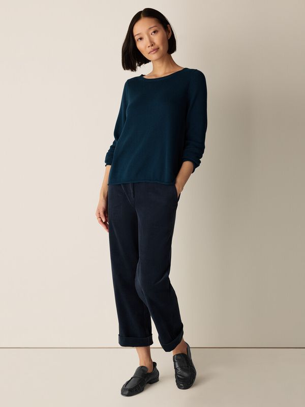 Eileen Fisher Pullover Sweater Sailor Blue F6BSRW6185