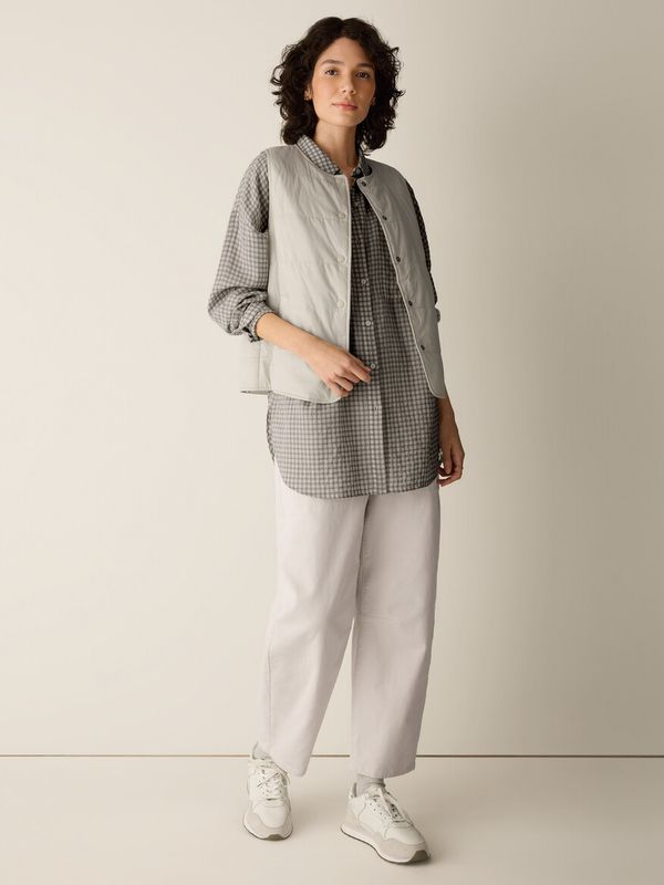 Eileen Fisher Padded Vest Plaster F6GGRV1357